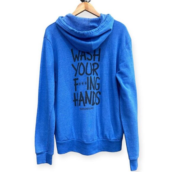 Wren And Glory Wash Your Hands Hoodie - Size XL - Picture 1 of 2